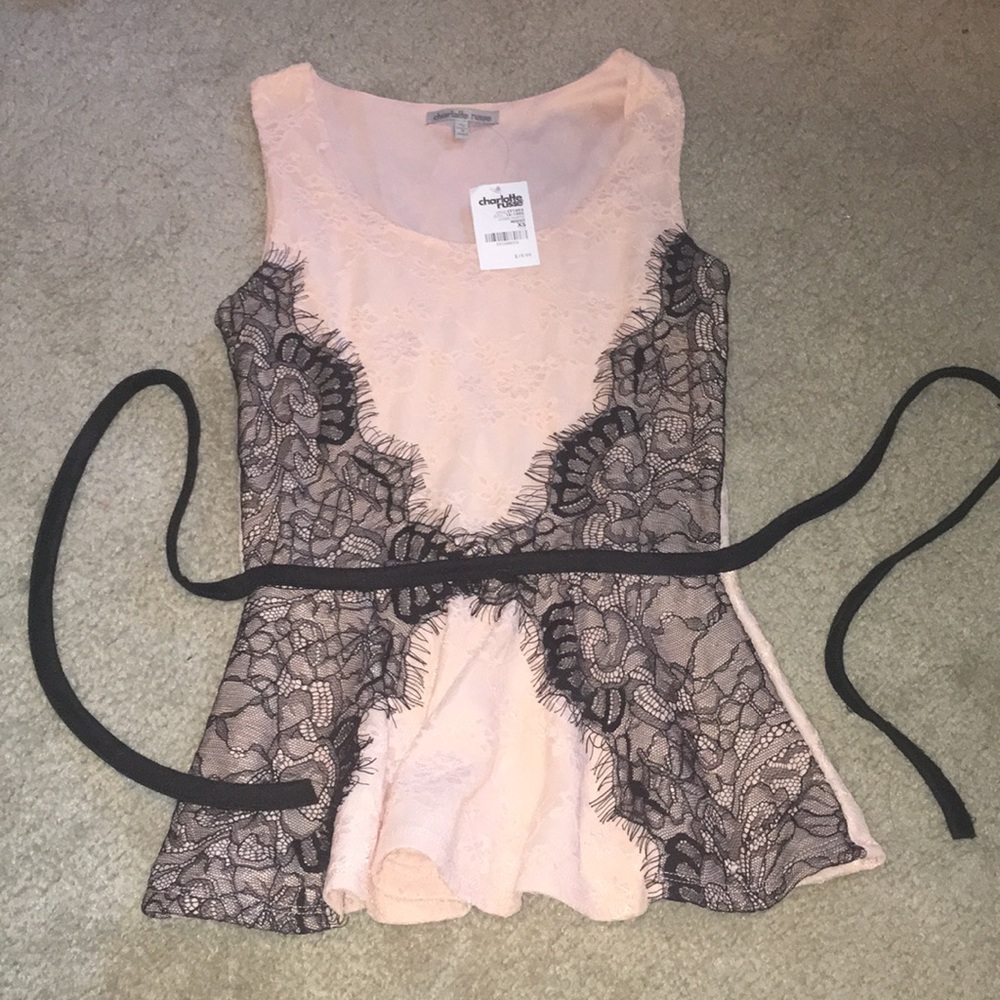 Charlotte Russe peplum top